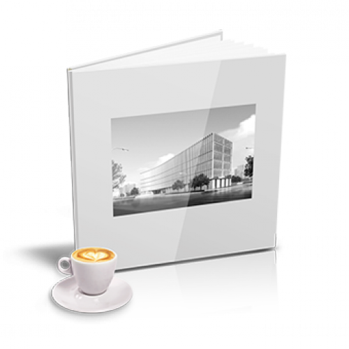 Livre Carré XL Blanc Personnalisé