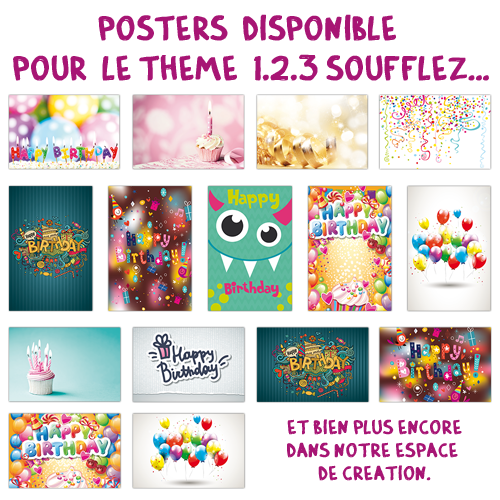 Poster multi-photos classic Anniversaire