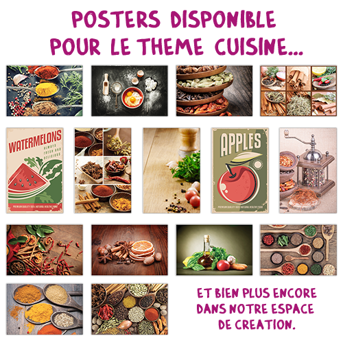 Poster simple medium Cuisine