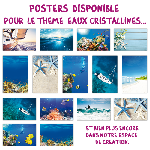 Poster simple classic Plage