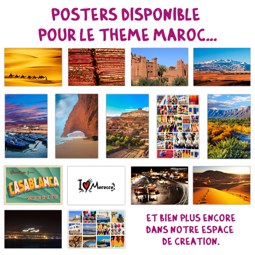 Poster simple medium Maroc